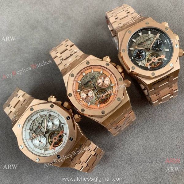 High Quality Audemars Piguet Royal Oak Offshore Skeleton Rose Gold Watch 1