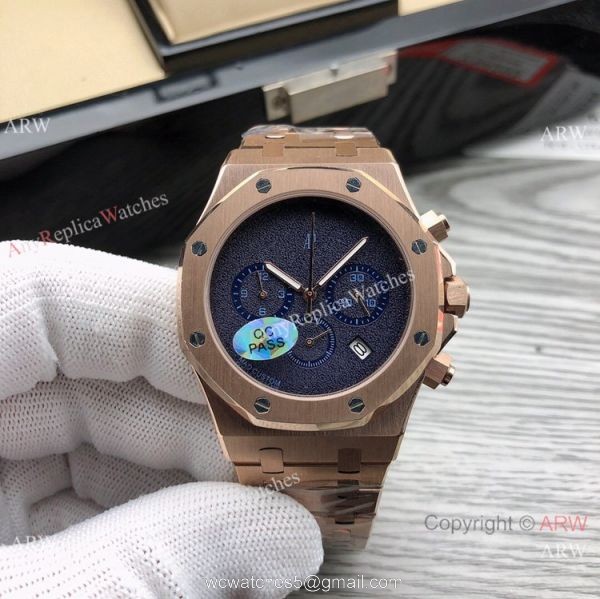 New Copy Audemars Piguet Royal Oak Watches Rose Gold Blank Dial 1