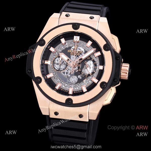 Best Copy Hublot Big Bang King Power VK Chronograph Watch Black and Rose Gold 1