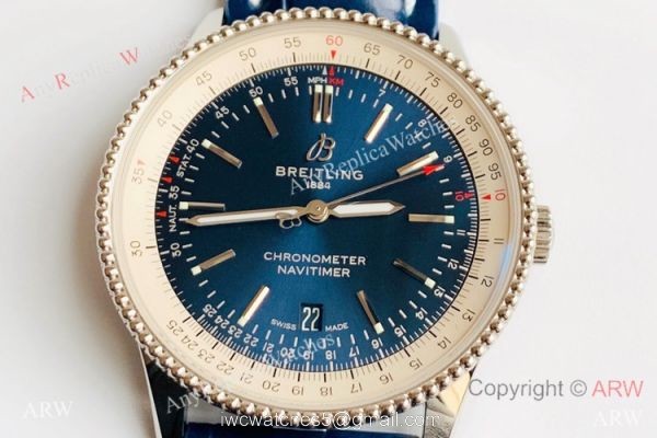 V7 Factory Swiss Breitling Navitimer 1 Automatic Blue Dial Watch SW200 Movement 1