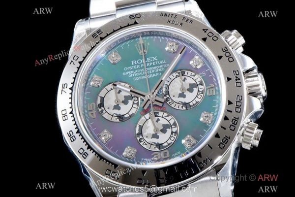JH Factory Swiss Copy Rolex Daytona JH Cal.4130 Chrono Watch Blue Mother Of Pearl Dial 40mm 1