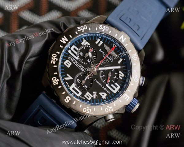 NEW Copy Breitling Endurance Pro Swiss Quartz Watch Blue Rubber Strap 1