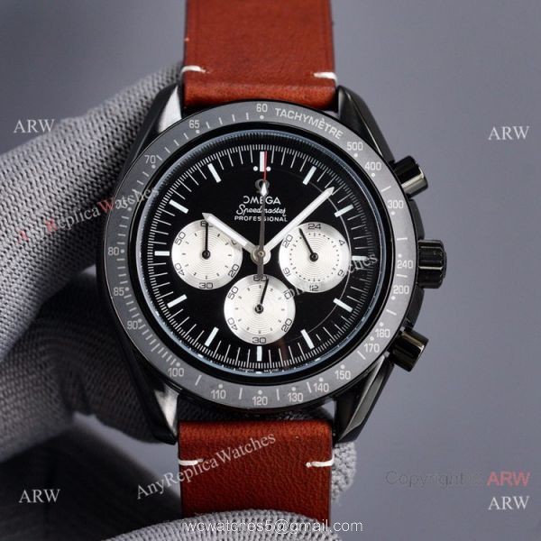 New Copy Omega Speedmaster Watch VK Chronograph Black Dial 1