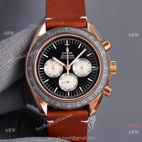New Copy Omega Speedmaster Watch VK Quartz Rose Gold Watch 1