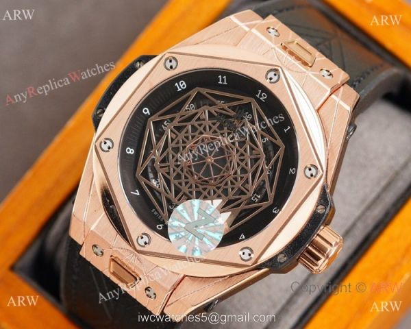 Z Factory Copy Hublot Big Bang Sang Bleu Watch Rose Gold Citizen Movement 1