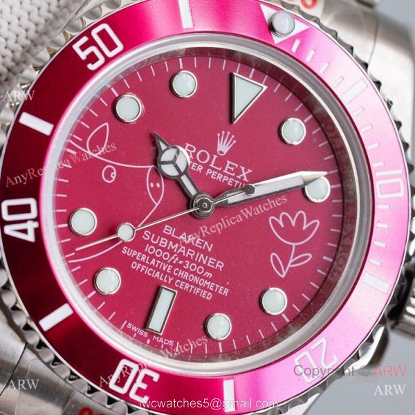 Swiss Grade Blaken Rolex Submariner Copy Watch Pig doodle Face 904L Steel 1