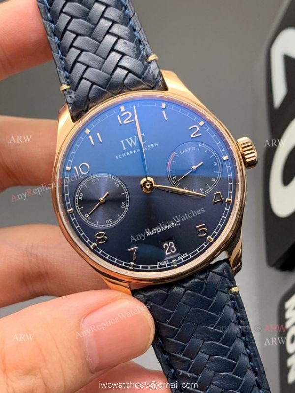 YL Fatcory IWC Schaffhausen Portugieser Automatic Black Dial Replica Watch 1