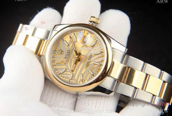 Rolex new Datejust 36 Gold Palm dial 2-Tone Oyster Bracelet Men 36mm 1