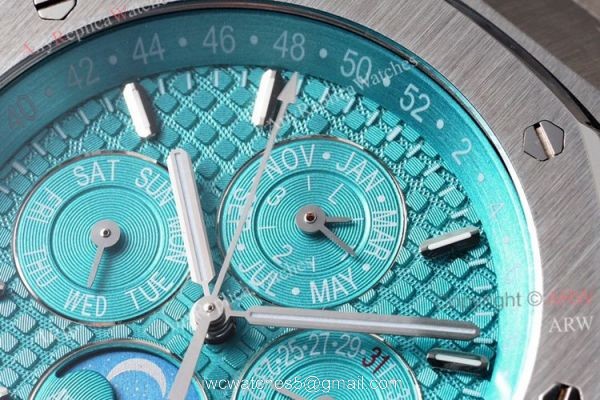 BF Audemars Piguet Perpetual Calendar Moonphase Blue Dial AP 26574 Swiss Replica Watch 1