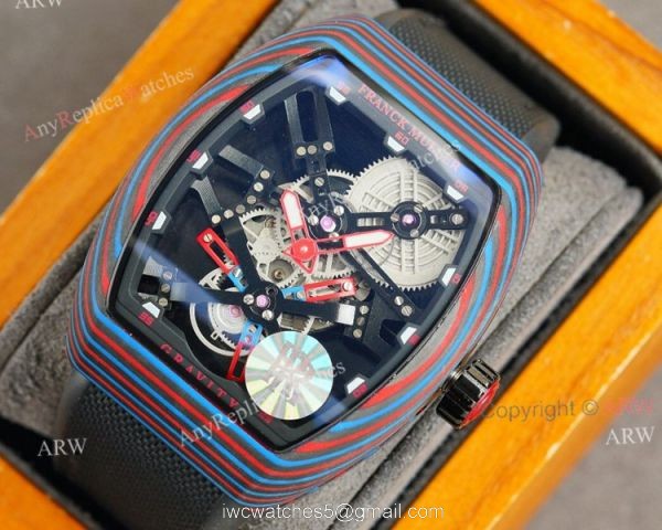 High Quality Replica Franck Muller Watches For Men Franck Muller Gravity Skeleton Carbon Case 1
