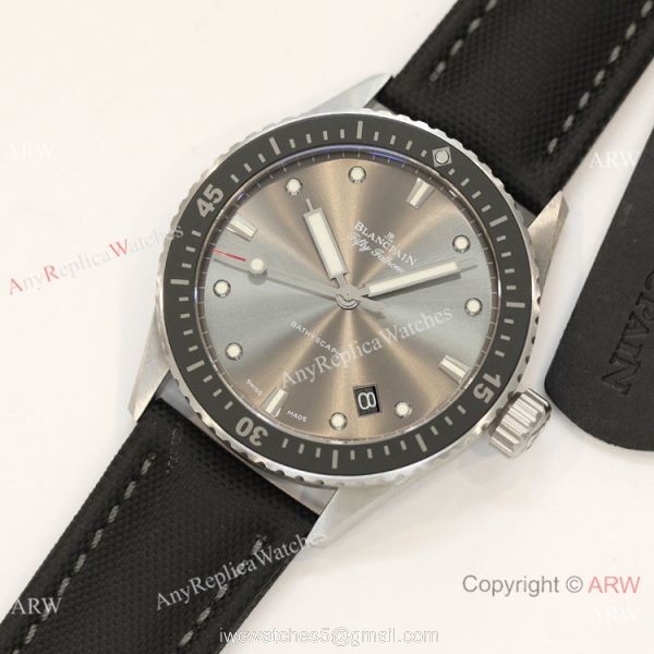 Swiss Replica Blancpain Fifty Fathoms Bathyscaphe GF 1-1 Cal.1315 Watch Gray Ceramic 1
