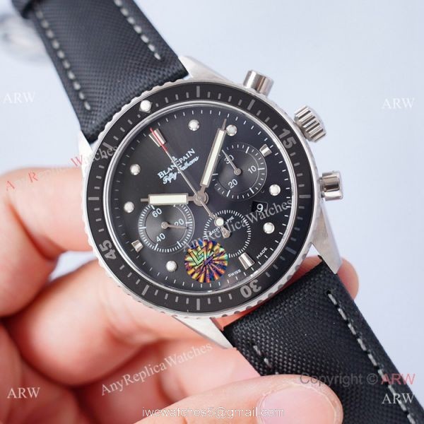 2021 Swiss Copy Blancpain Bathyscaphe Chronographe Flyback Watch 5200 Silver Case 1