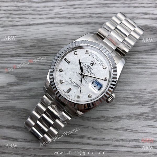 2021 New Copy Rolex Day-Date 40mm Meteorite Presidential Watch 1