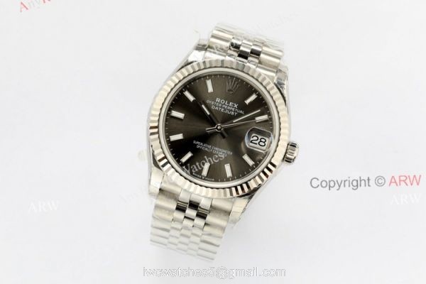 1:1 High End Replica EW Factory Rolex Datejust Rhodium Jubilee Watch 31mm 1