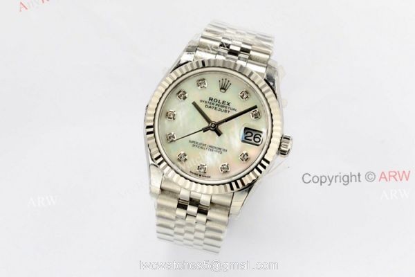 New Rolex Datejust For Sale 31mm White Mop Dial EW Factory Swiss Replica Watches 1