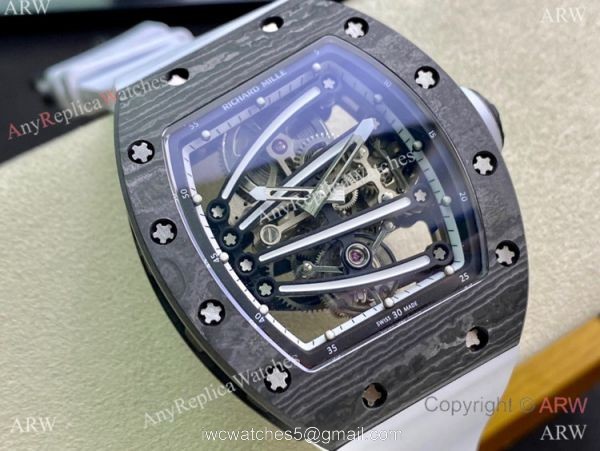 Super Clone Richard Mille Rm59-01 Tourbillon Yohan Blake Watch Carbon 42mm 1