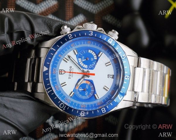 New! Replica Tudor Heritage Chrono Stainless steel Blue Watch 1