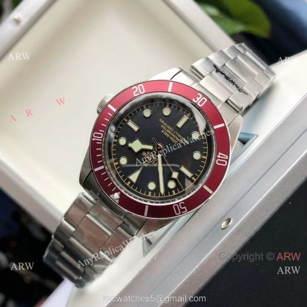 GD Factory Tudor Heritage Black Bay Red Bezel 41mm Watch Citizen 8215 Automatic 1