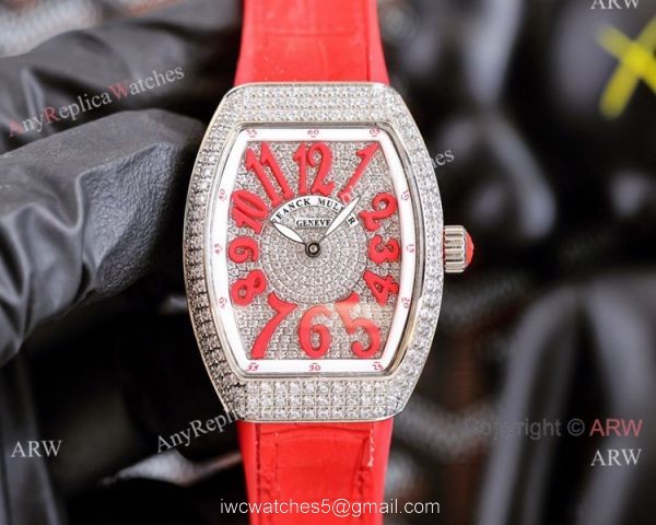 Swiss Quartz Franck Muller Vanguard Lady Watches Yellow Diamond Dial 1