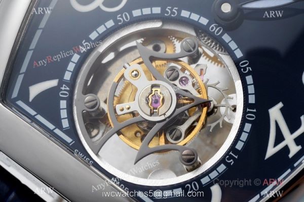 AB Factory Copy Franck Muller Cintree Curvex Imperial Tourbillon Watch 39.6mm Blue Dial 1