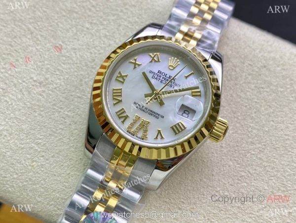 Swiss Rolex Lady-Datejust 28 279174 Watch Two Tone MOP Dial 1