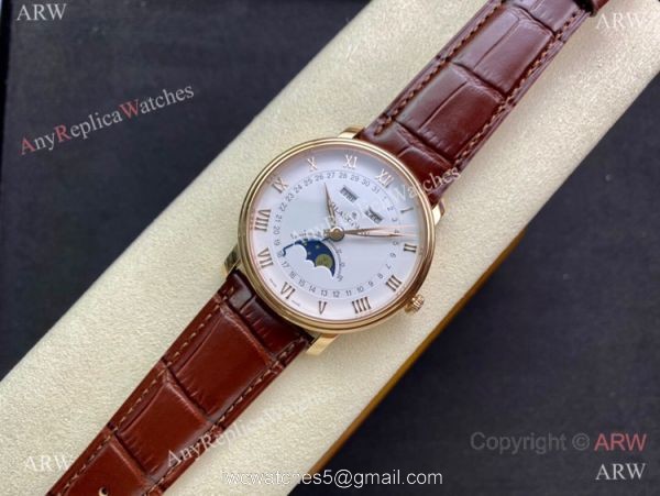 TW Factory Blancpain Villeret Cal.6654 Rose Gold Watch with Moon phase 1