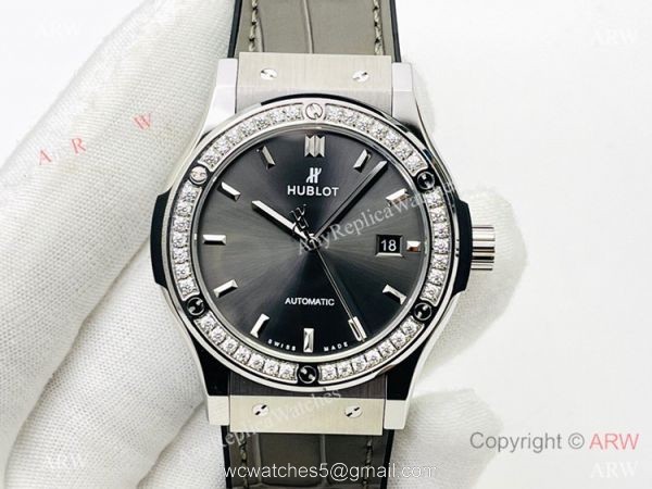 HB Factory V3 Hublot Classic Fusion Swiss Hub1213 Iced Out Watch Super Clone 1:1 1