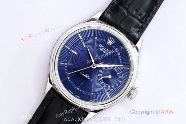 (EW) Swiss Grade Rolex Cellini Date EWF 3165 Movement Watch Blue Dial 39mm 1