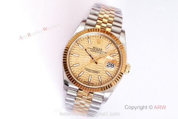 (EW)2021 New Rolex Datejust 36 EWF 3235 Watch Two Tone Gold Motif Dial for Men 1