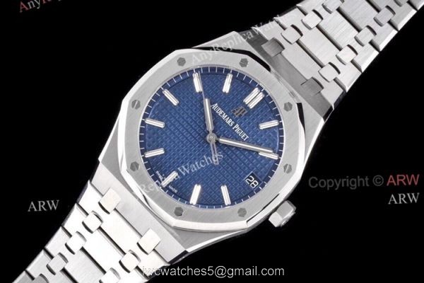 Superclone ZF Factory Audemars Piguet Royal Oak 15500 Blue Dial Watch 41mm 1