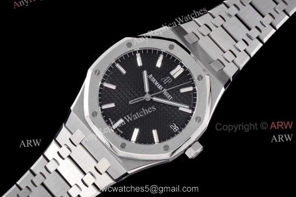 Black Face AP Royal Oak 15500 ZF Factory Superclone Watches 41mm 1