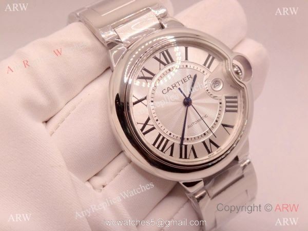 Cartier Ballon Bleu Replica Watch Silver Steel Automatic or Quartz Movement 1