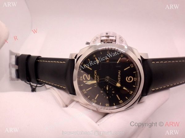 Swiss Grade Panerai Luminor 1950 GMT Black Dial 44mm Watch P9003 Movement 1