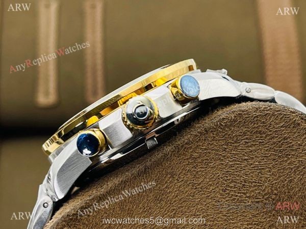 2021 New! TWS Swiss Omega Speedmaster 7750 Chronograph Watches BlackGold Bezel 1