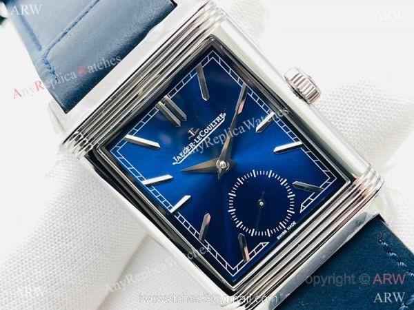 (ANF ) Grade 1A Replica Jaeger-LeCoultre Reverso Classic Large Duoface Small Seconds Watch 29mm Blue Dial 1