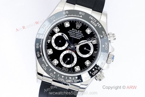 (EW) Swiss Grade Rolex Daytona Cerachrom Bezel Diamond Watch Swiss 7750 Movement 1