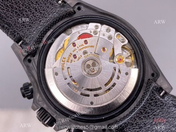 Super Clone Rolex Diw Daytona Watch Noob Swiss 4130 Carbon Yellow Nylon Strap 40mm 1
