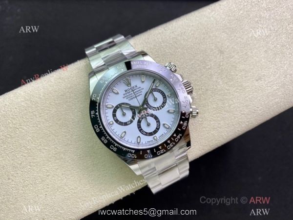 1:1 Best Copy Clean Factory Rolex Daytona Clean 4130 Chrono Watch 116500ln 904L Steel White 40mm 1