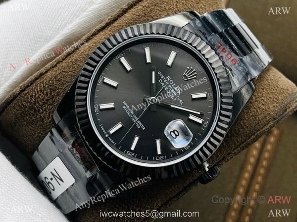 Swiss Copy Rolex Datejust II 41 &8216;Black Venom DR Factory 2824 Gray Dial for Men 1