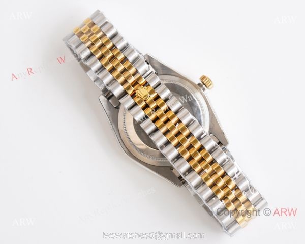 Two Tone Gold Face Replica Rolex Datejust Watch Citizen 8215 Movement 1