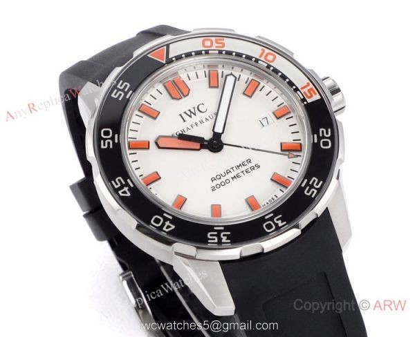 JVS Factory IWC Aquatimer 2000 Orange Edition Rubber Band AAA Replica 2022 New! 1