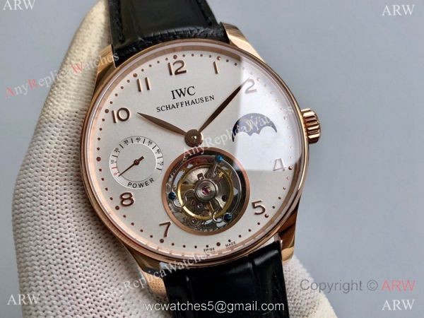 Swiss Grade 1 IWC Portugieser Tourbillon Edition Copy Watch IWC Grand Complications Rose Gold 42mm 1