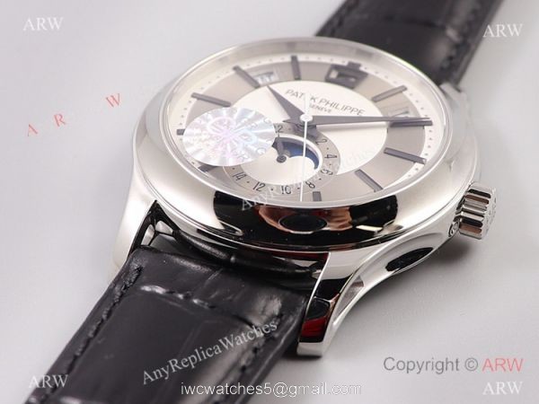 GR factory V2 Patek Philippe Geneve 5205g Moonphase White Dial Watch Swiss Grade 1 1