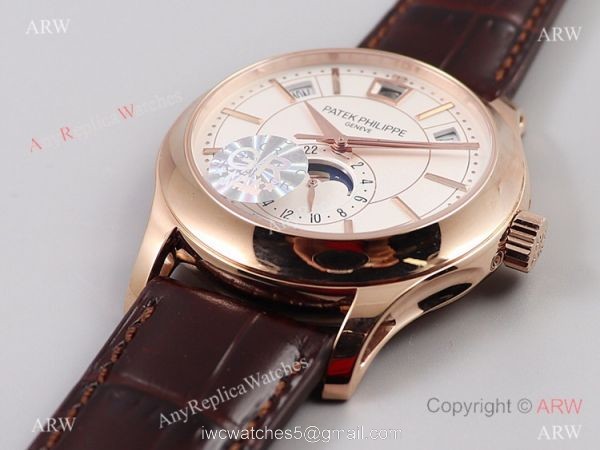 GR factory Patek Philippe Complications Moon phase 5205g Watch GRF V2 Version Rose Gold White 1