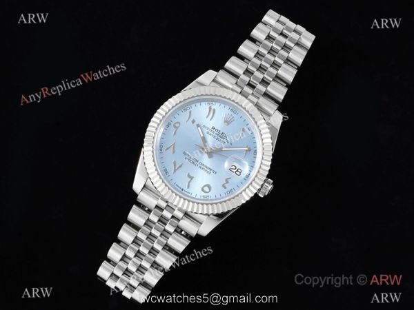 2022 New Super Clone Rolex Datejust Ice Blue Middle East Dial 41mm DIW 3235 904l Stainless Steel 1