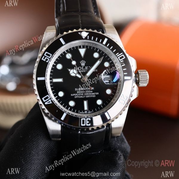 Replica Rolex Submariner All Black/White Ceramic Bezel Mens 40MM Watch 1