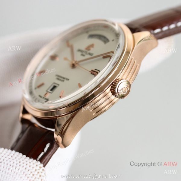 Swiss Copy Breitling Premier DayDate Automatic Watch Rose Gold 40mm 1