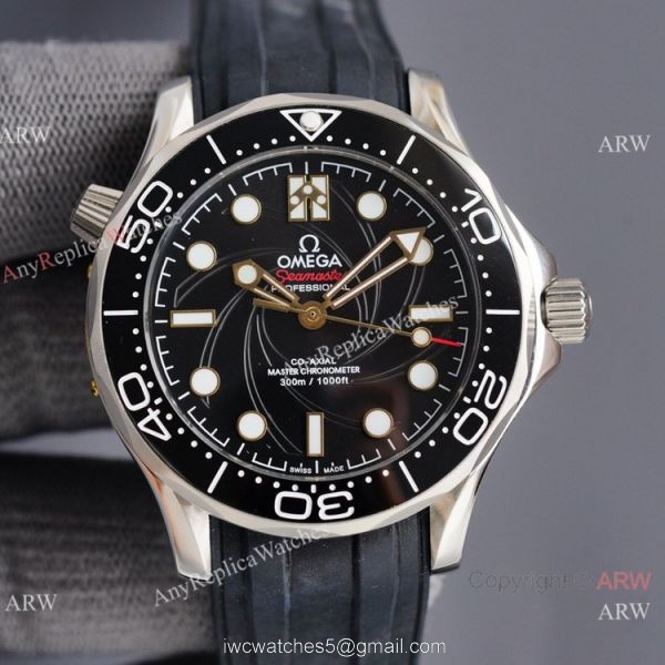 Swiss Quality Omega James Bond Limited Edition 300m Watch Citizen 8215 Rubber Strap 1