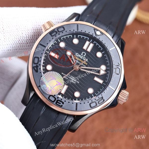 Swiss Quality Replica Omega Seamaster Diver 300m Watch Black Venom 42mm 1