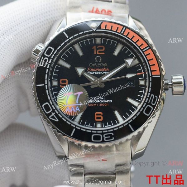 Swiss Quality Omega Seamaster Planet Ocean Watch Citizen 8215 Black Ceramic Bezel 1